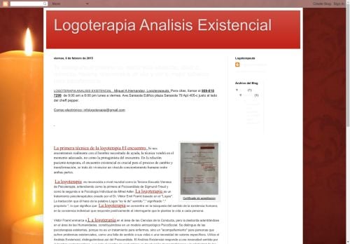 Miguel A Hernandez, Logoterapeuta