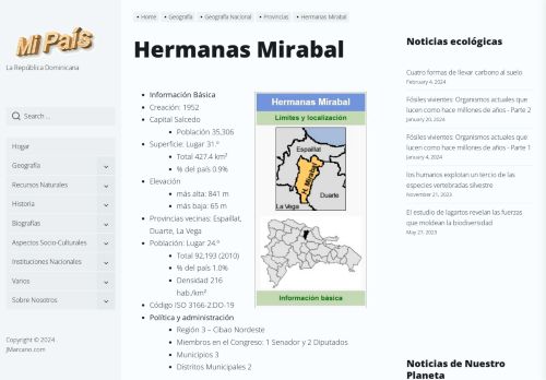 Provincia Hermanas Mirabal por José E. Marcano