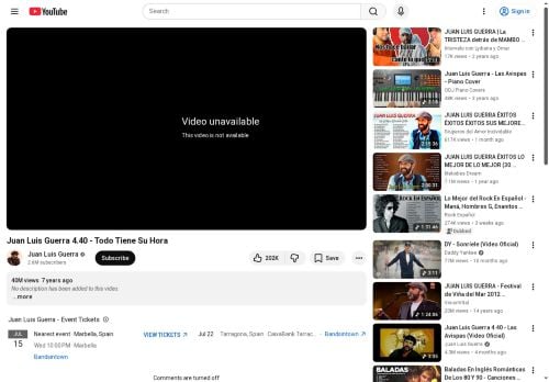Juan Luis Guerra, Todo Tiene Su Hora