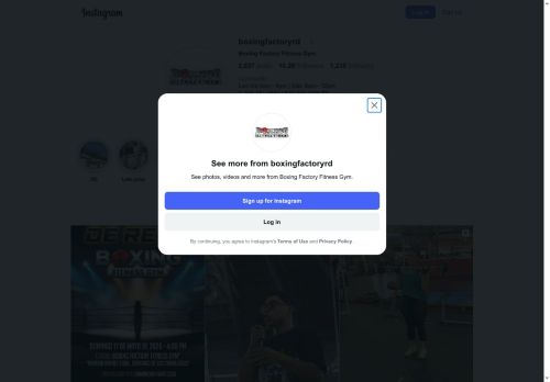 Boxing Factory Fitness Gym