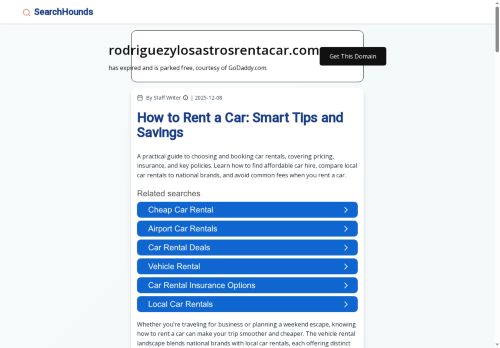 Rodríguez & Los Astros Rent-A-Car