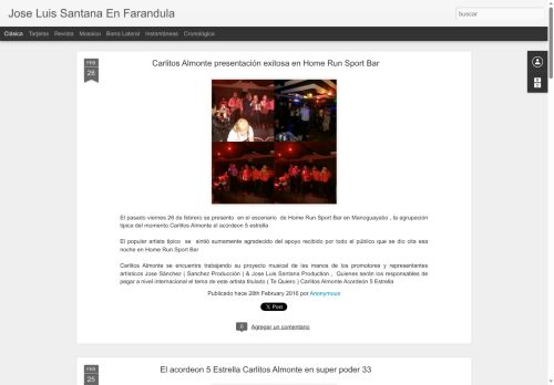 Jose Luis Santana en Farándula