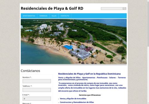 Resdienciales de Playa y Golf