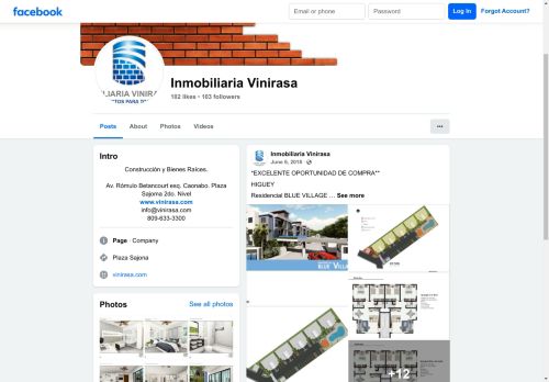 Inmobiliaria Vinirasa, SRL