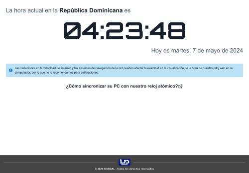 Hora Oficial de República Dominicana