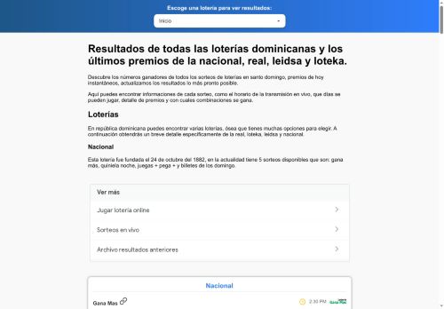 Resultados Loterías Dominicanas