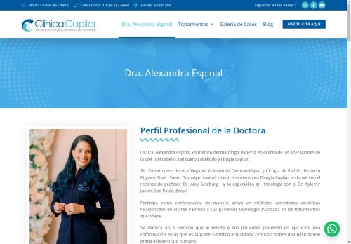 Clínica Capilar Dra. Alexandra Espinal