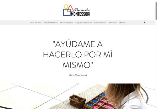 Pre-escolar Montessori