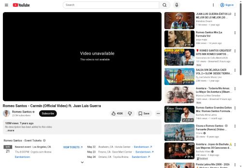 Romeo Santos ft. Juan Luis Guerra, Carmín