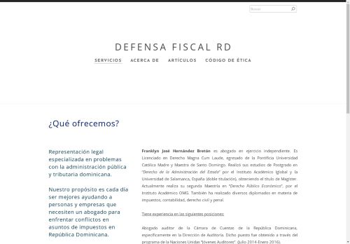 Defensa Fiscal RD
