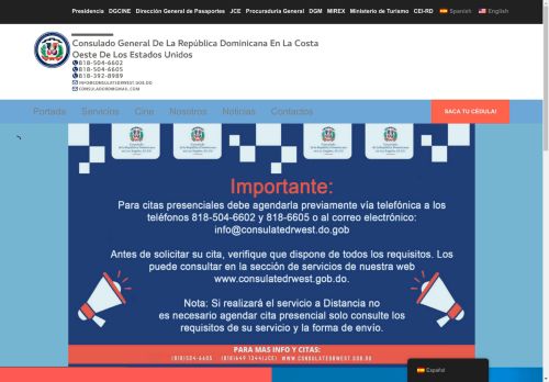 Consulado General de la República Dominicana en la Costa Oeste de los Estados Unidos