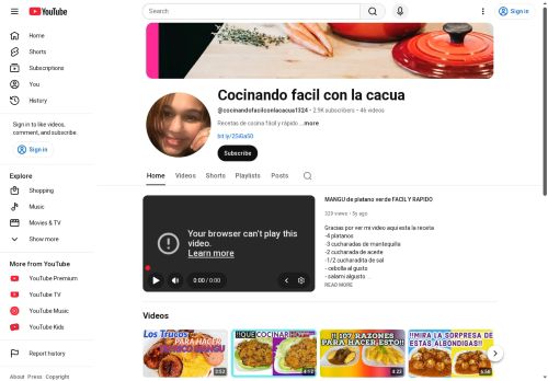 Cocinando Facil Con La Cacua