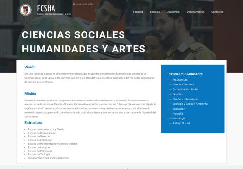 Facultad de Ciencias Sociales, Humanidades y Artes, PUCMM