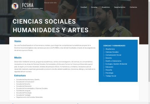 Facultad de Ciencias Sociales, Humanidades y Artes, PUCMM