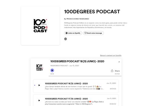 100 Degrees Podcast