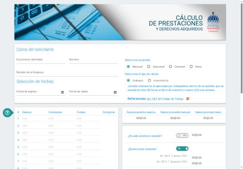 Cálculo de Prestaciones y Derechos Adquiridos