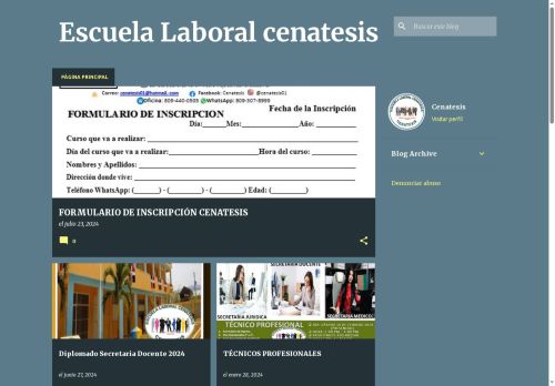 Escuela Laboral Cenatesis, SRL