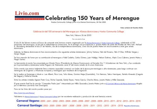 150 Años del Merengue