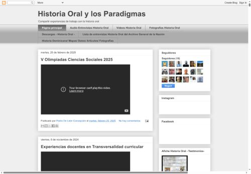 Historia Oral y los Paradigmas