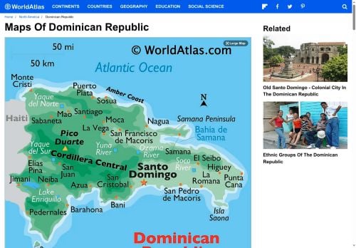 WorldAtlas.com: Dominican Republic