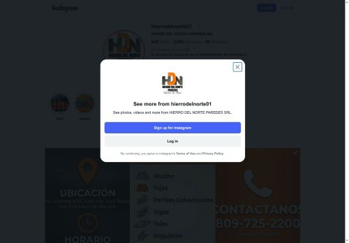 Hierro del Norte Paredes, SRL