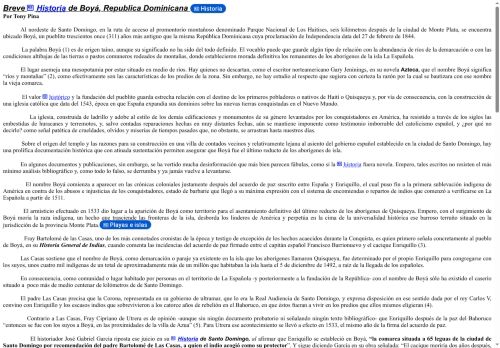 Breve Historia de Boyá