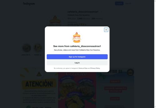 Cafetería Dios Con Nosotros