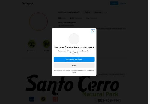 Santo Cerro Natural Park