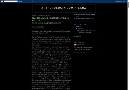 Antropología Dominicana
