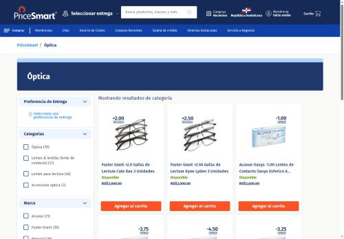 PriceSmart Opticas