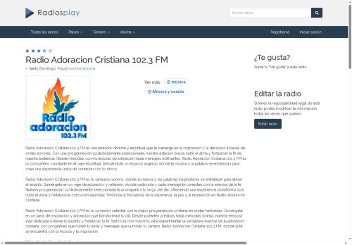 Radio Adoración Cristiana 102.3 FM