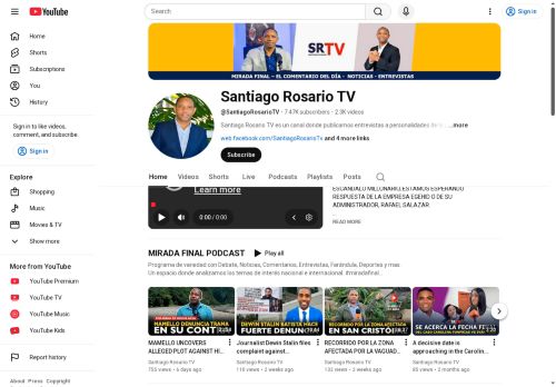 Santiago Rosario TV