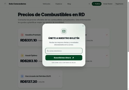 Precios de Combustibles