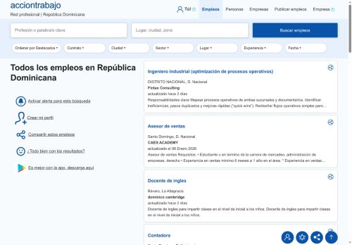 Bolsa de Trabajo en República Dominicana